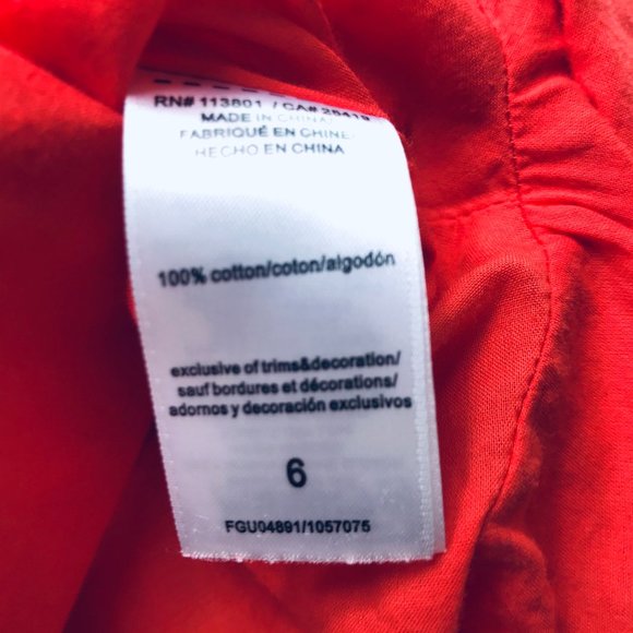 Flapadoodles Dress Girls sz6 orange floral - Picture 7 of 7